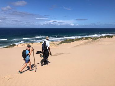 Expansive beaches and ocean blue on the Kosi Turtle trails